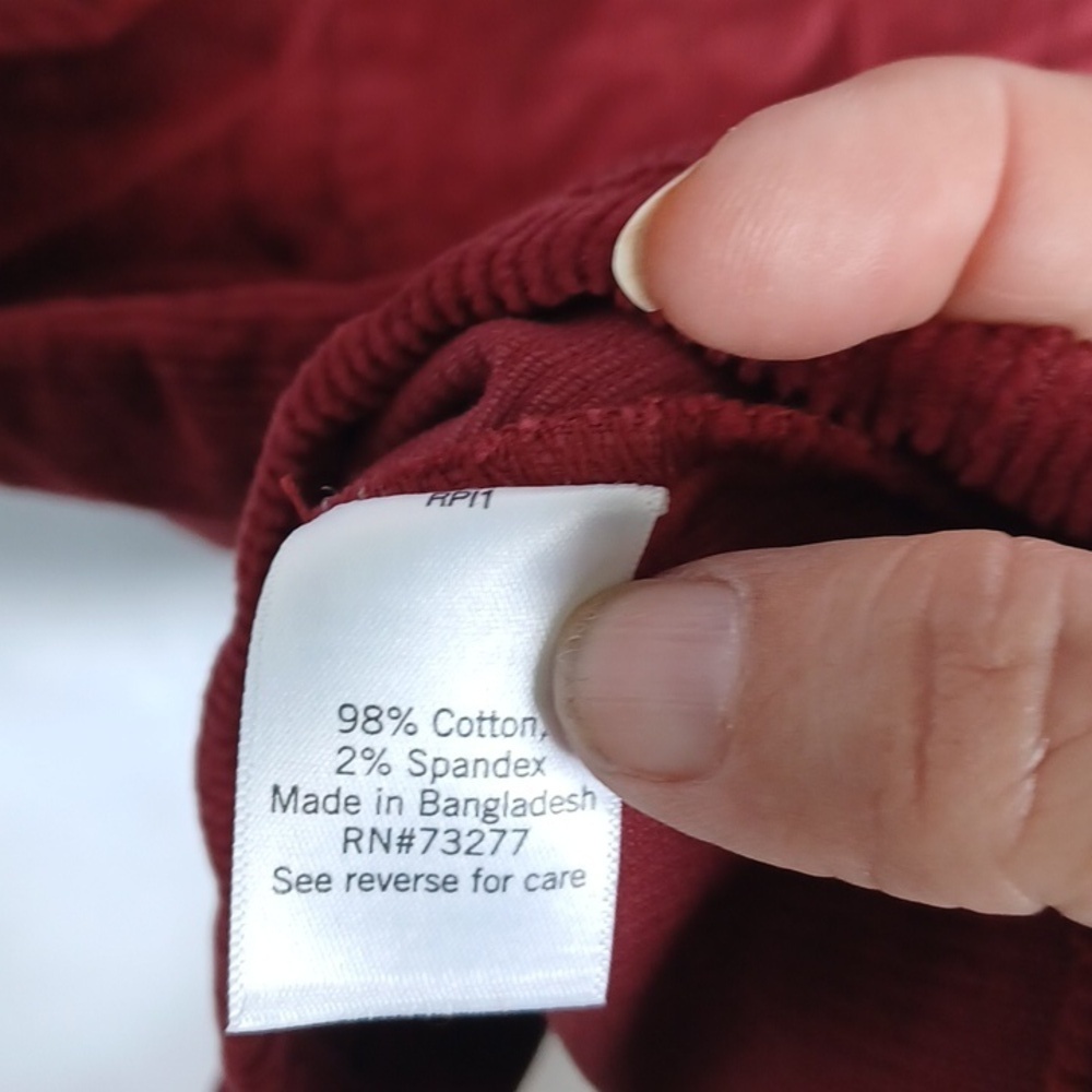 SO Cotton Button Strap Pinafore Dress, Rust - Picture 8 of 8